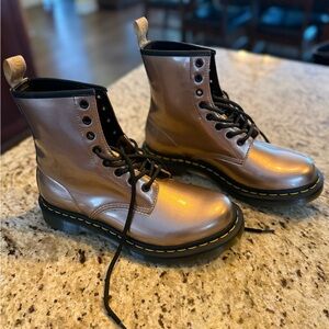 Dr. Martens Rose Gold Boots-NWOT